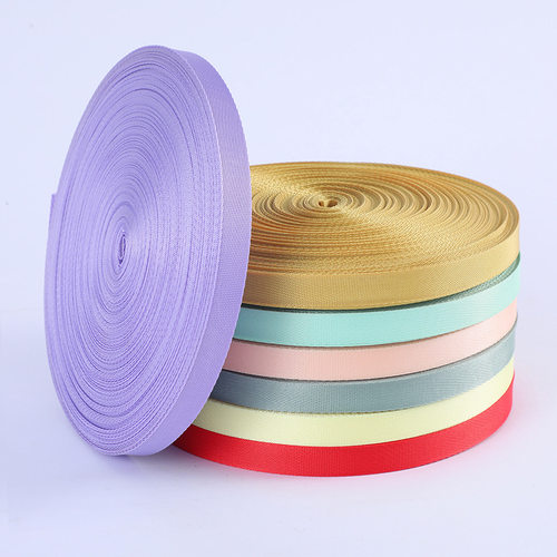 新款仿尼龙织带人字纹箱包彩色