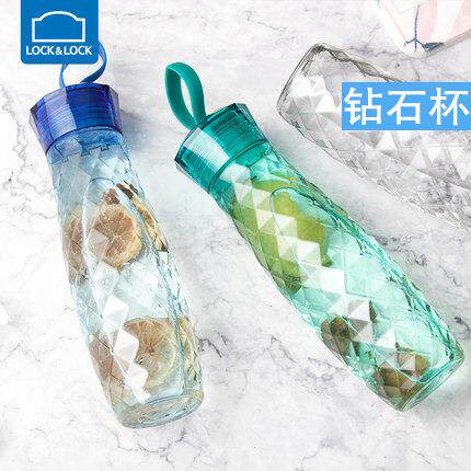 乐扣塑料水杯HLC647夏季大容量家用户外运动茶杯情侣颜值伴手礼