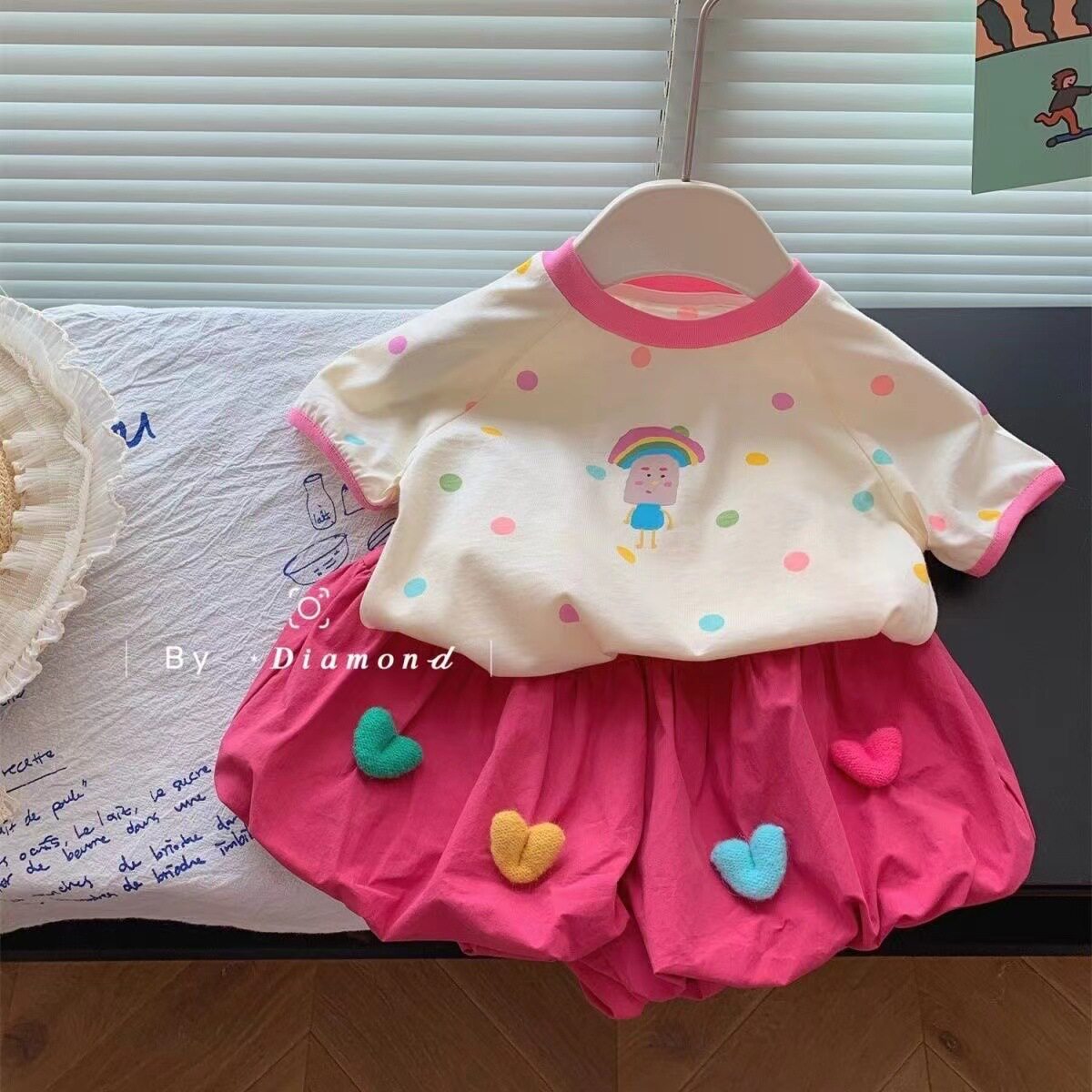 女童夏款套装2025新款女宝宝时尚