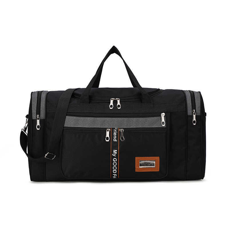 LARGE-CAPACITY FOLDABLE HAND-HELD TRAVEL BAG MALE AND FEMALE STUDENTS LONG AND SHORT TRAVEL LUGGAGE BAG WATERPROOF