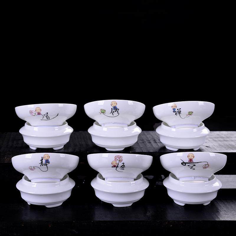 禅意白瓷茶漏创意功夫茶具配件茶滤网过滤器