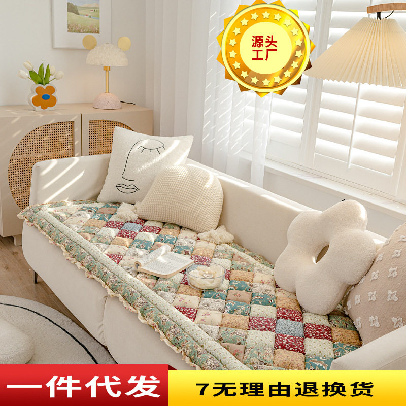 简约飘窗垫新款格子阳台垫四季