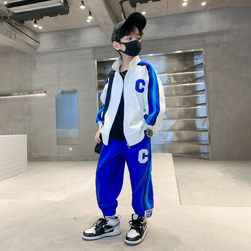 男童秋装套装2026新款中大童春秋款运动服帅气儿童春季潮童装