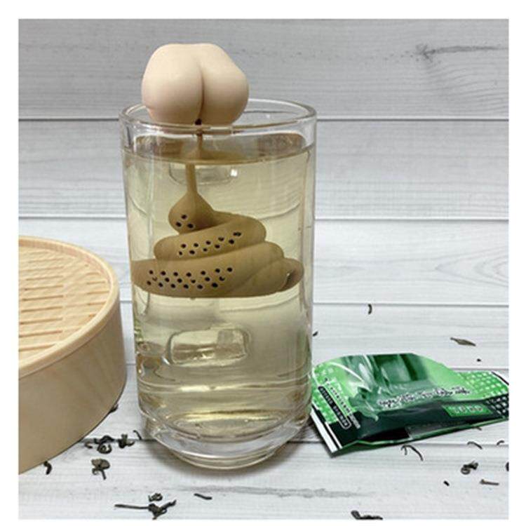 大便泡茶器解压屁股恶搞便便茶滤器茶漏泡茶拉屎粑粑过滤茶隔