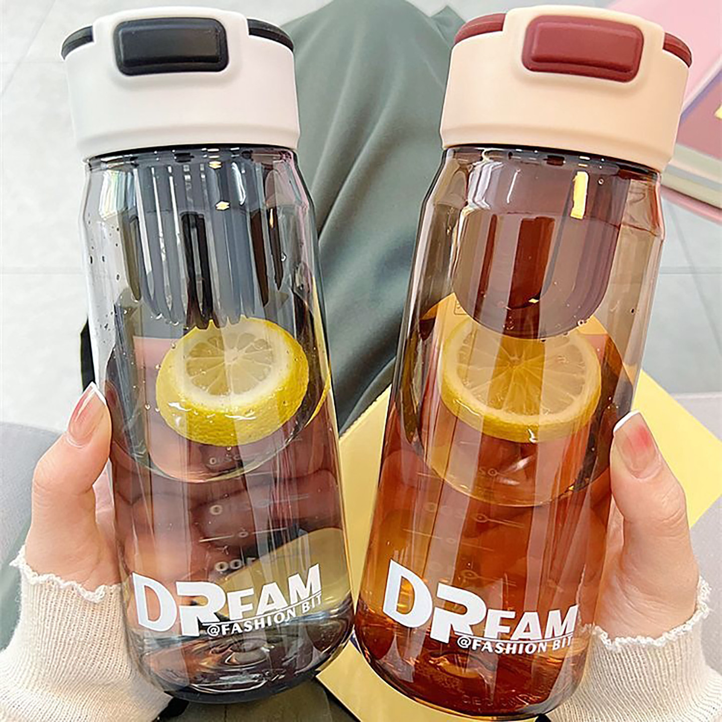 德国品质简约清新水杯高颜值便携家用办公喝水杯防烫耐摔随身杯子