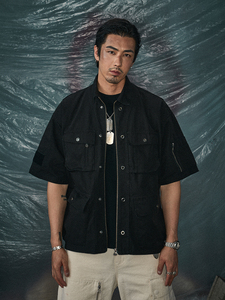 TANOXI x LIBERTY LINE LL20 口口桑联名 解构水洗四袋短袖衬衫