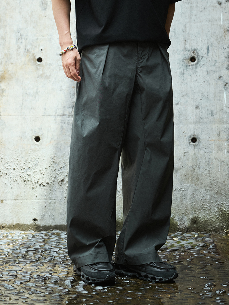 TANOXI长裤休闲日系弯刀裤