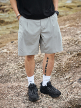 TANOXI P192 冰感植物纤维混纺DURAFELX宽松休闲短裤垂感五分薄款