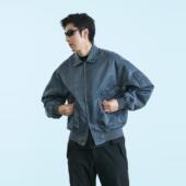 「霜冻」高密丝光尼龙塔夫绸 水洗做旧夹克外套 BOMBER TANOXI