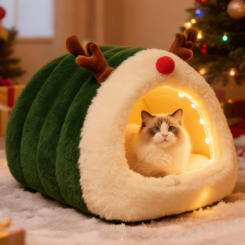 圣诞猫窝冬季保暖四季通用帐篷屋