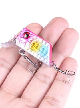 HCB058ENJG IA亨嘉人气方块迷你滚胖子 .5C摇M7G路亚饵假饵4鱼假