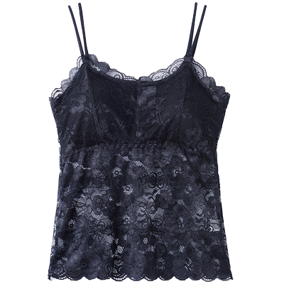 带胸垫爆款蕾丝美背吊带