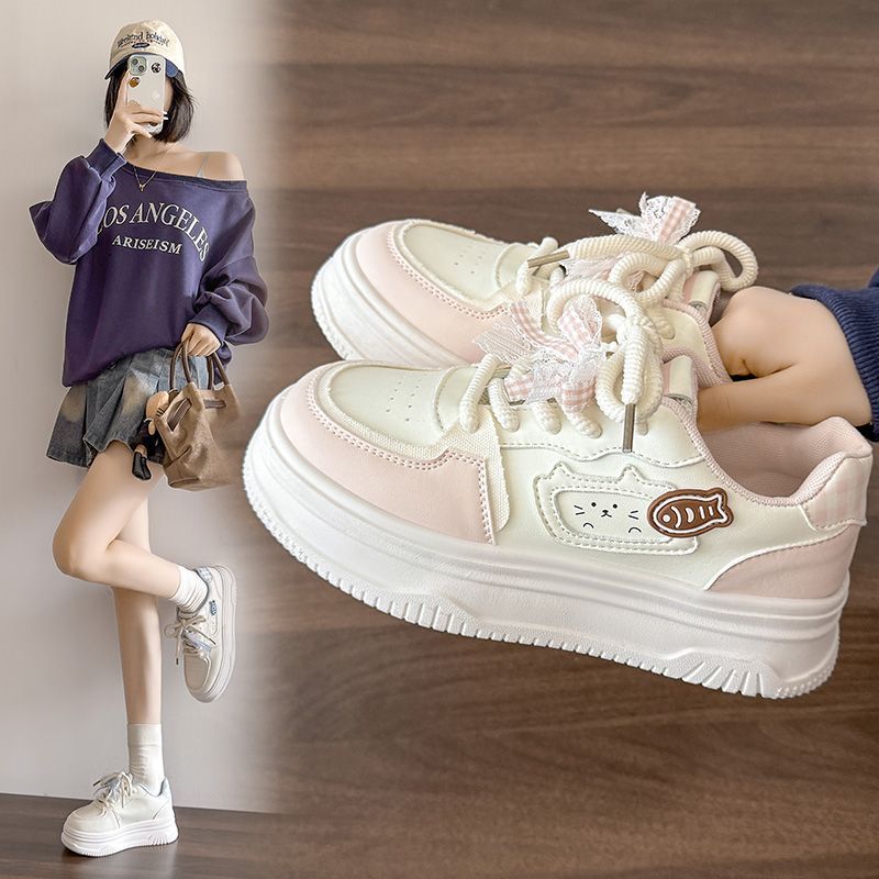 时尚新款小白鞋女小众原