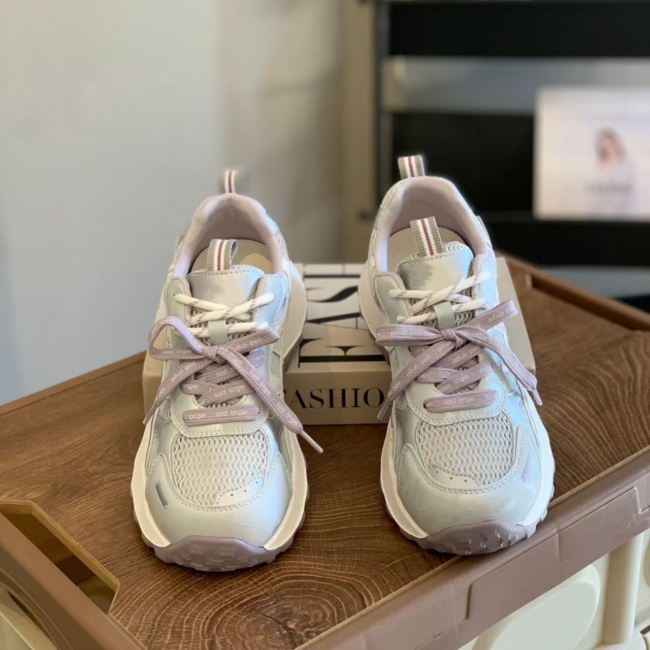 韩系ins风白银阿甘鞋女