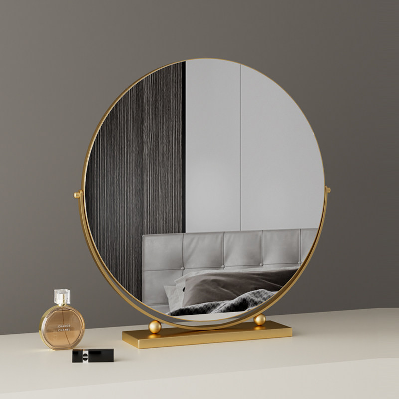 定制双面镜子化妆镜台式桌面家用