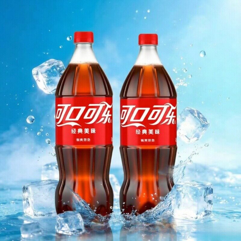 可口可乐碳酸饮料1.25L*2瓶装经典口味家庭装聚餐夏日汽水气泡水