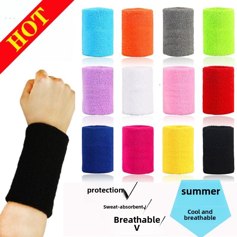 运动腕带腕带吸汗毛巾毛巾擦汗冰毛巾跑步腕带快干手碗套装男士纯