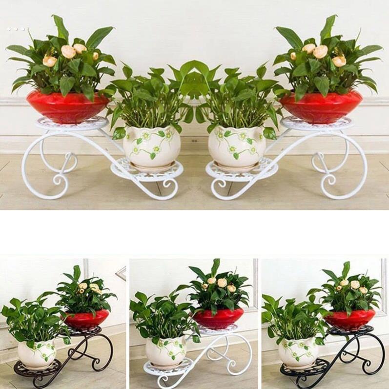 法式花架轻奢高级感铁艺客厅室内2024新款落地式欧式高端封闭阳台