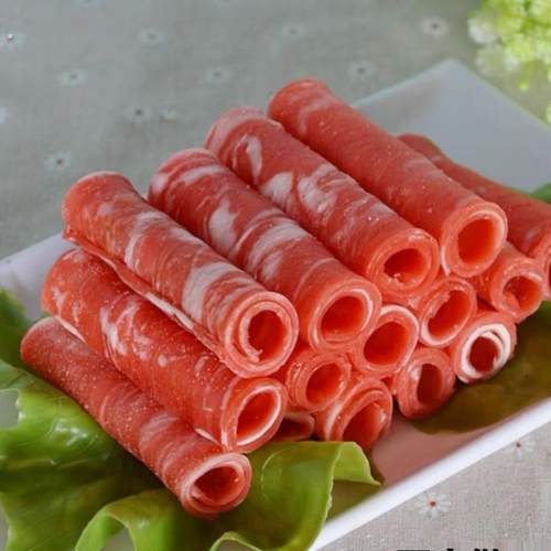 肥牛肥羊模型仿真菜羊肉卷仿真模型食品模型假菜道具火锅食材定做