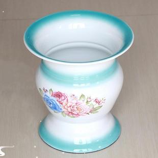 成人搪瓷尿壶老人尿桶防臭加厚带盖老式 尿盆家用孕妇高脚痰盂罐女