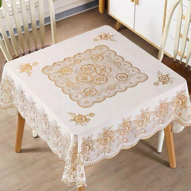 防水防油桌布正方形免洗餐桌布四方桌台布八仙桌垫麻将桌盖布防烫