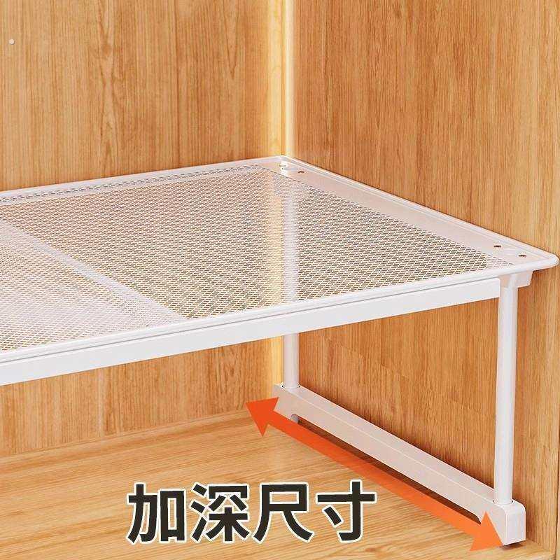衣物分隔收纳衣柜分层隔板柜子隔断橱柜衣橱铁艺置物架储物省空间