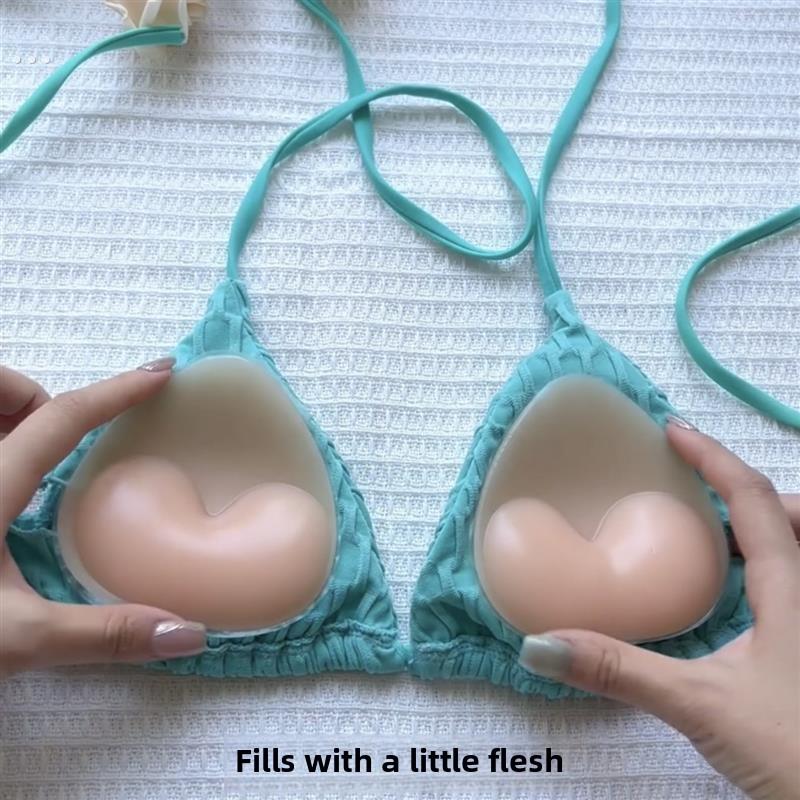 采购产品比基尼乳房贴片，温泉泳装，无缝硅胶插入物，女孩隐形小