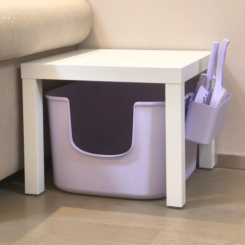 猫砂盆超大号防外溅高围栏半封闭式屎盆家用防臭开放式幼猫猫厕所