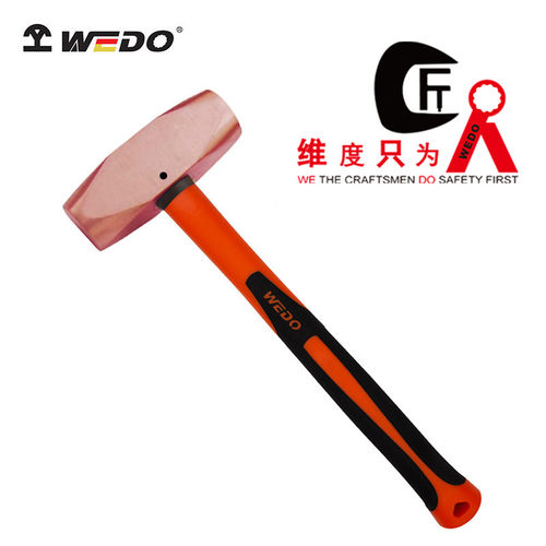 WEDO维度紫铜塑柄欧式平锤紫铜锤