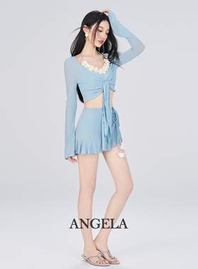 安格拉女款泳衣女2026新款分体比基尼款绝美泡温泉海边泳装高级感