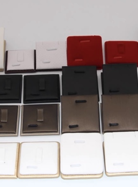 珠宝展托首饰架磁石活动内心戒指座吊坠托耳钉架红绒小块珠宝道具