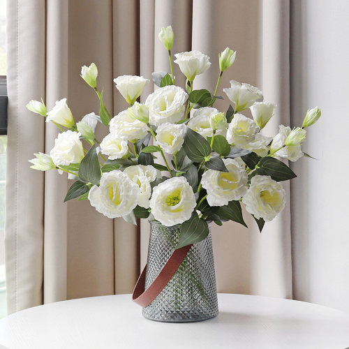 插花客厅电视柜仿真花洋桔梗