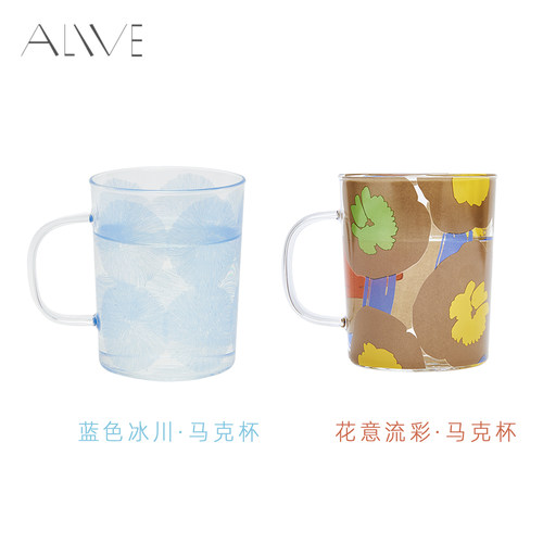alive芬兰插画玻璃杯送礼组合