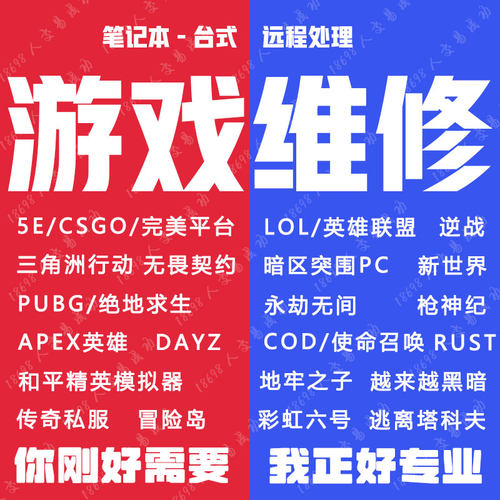LOL英雄联盟三角洲无畏契约APEX塔科夫SCUM和平精英RUST机器COD码
