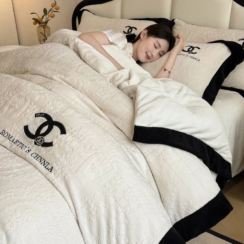 小红书推荐冬季加厚牛奶绒四件套