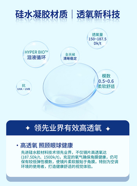 6片*5盒】refrear硅水凝胶美瞳日抛30片大小直径隐形眼镜定轴高光