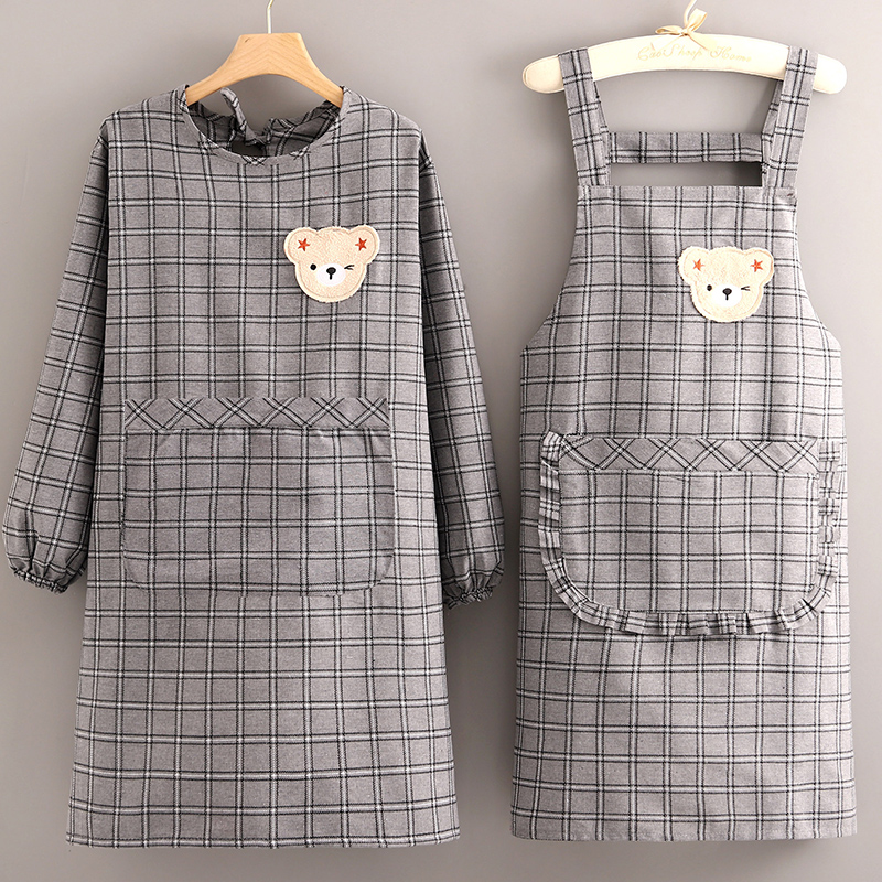 浩瑾棉布韩版可爱防污透气围裙