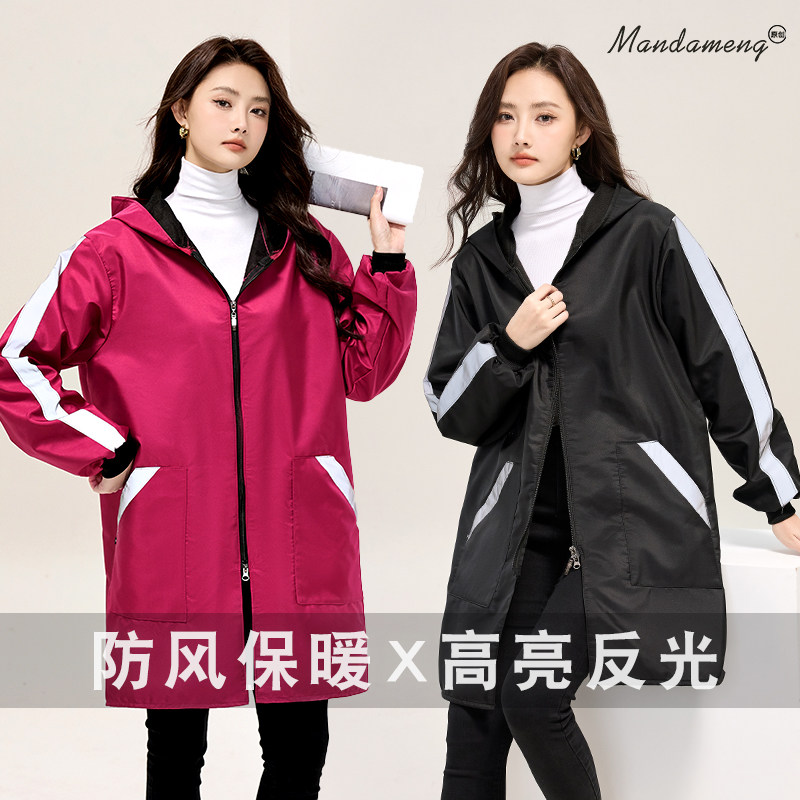 加厚长袖围裙女加绒大人罩衣