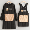 防污棉布长袖 家用厨房做饭罩衣女透气耐脏工作服定制 围裙2025新款