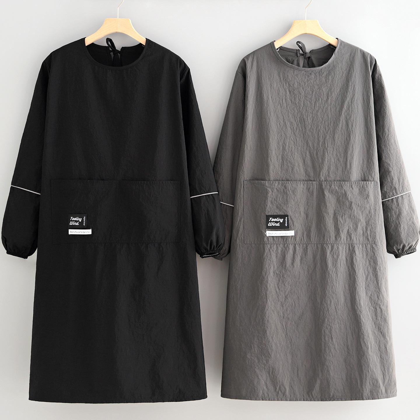 加大加长防泼水围裙家用厨房成人