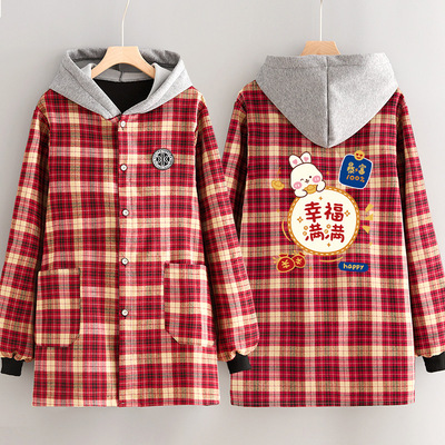 加厚保暖罩衣外穿防污大褂