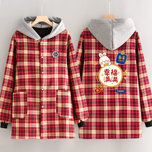 加厚保暖罩衣外穿防污大褂