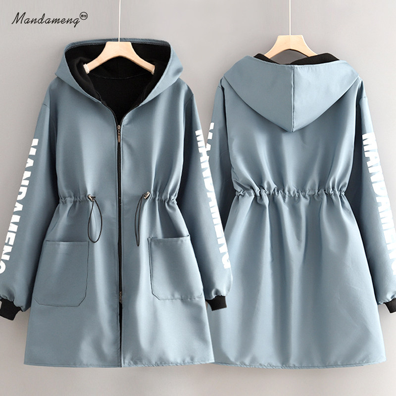 时尚收腰罩衣加绒加厚长袖