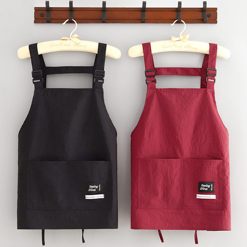 防泼水围裙厨房家用做饭成人围腰