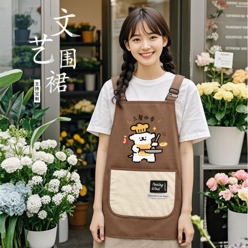 新款情侣围腰女家用厨房防泼水