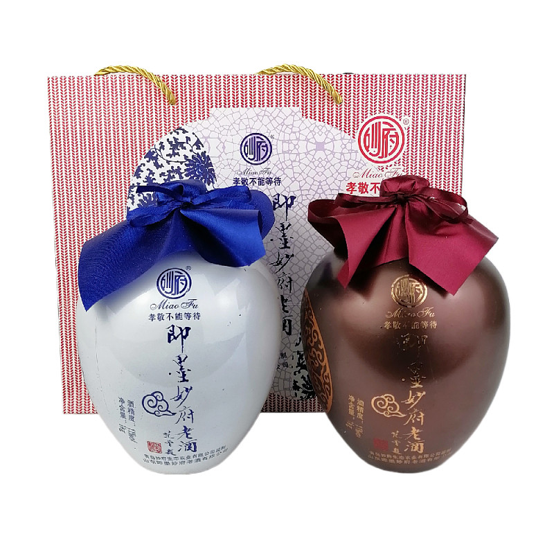 即墨妙府老酒黄酒十年陈1lx2坛子黍米酒青岛特产青岛发货