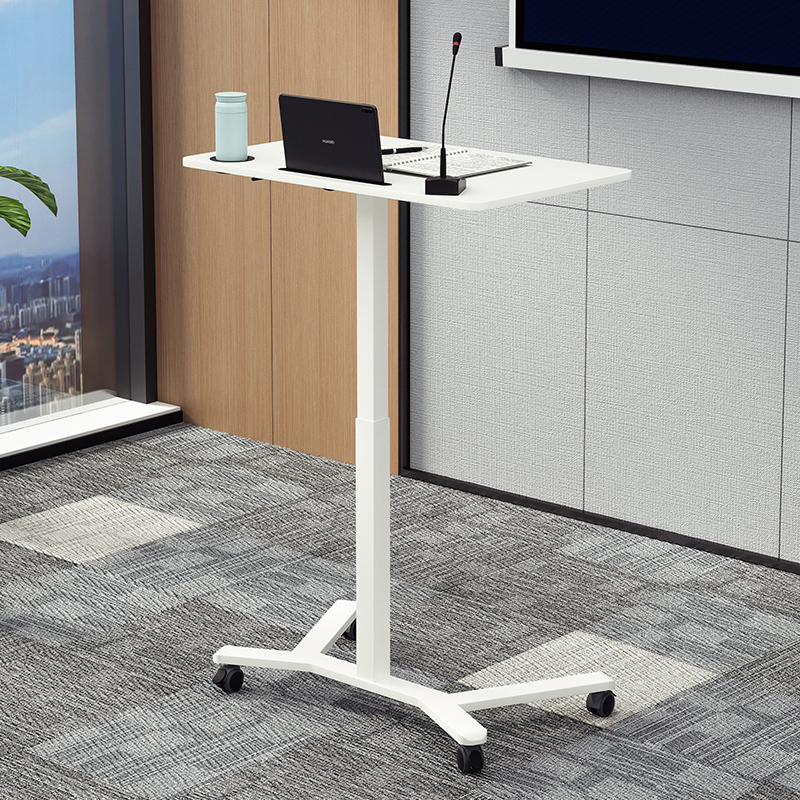 演讲台老师讲桌迎宾台学校教室教师讲台桌移动站立式发言台升降桌