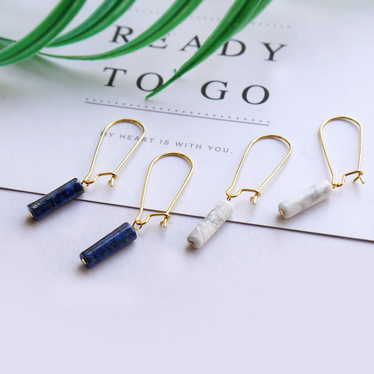 归还世界给你同款925银耳环 jewelry2019耳钉 玛瑙松石青花瓷耳饰