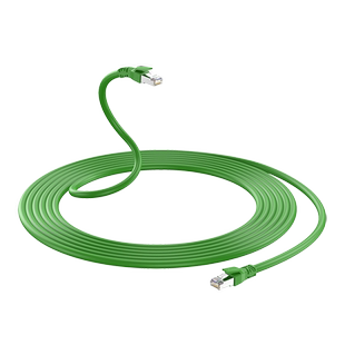 超六类网线万兆工程级CAT6A网络连接线双屏蔽8芯高柔性成品跳线