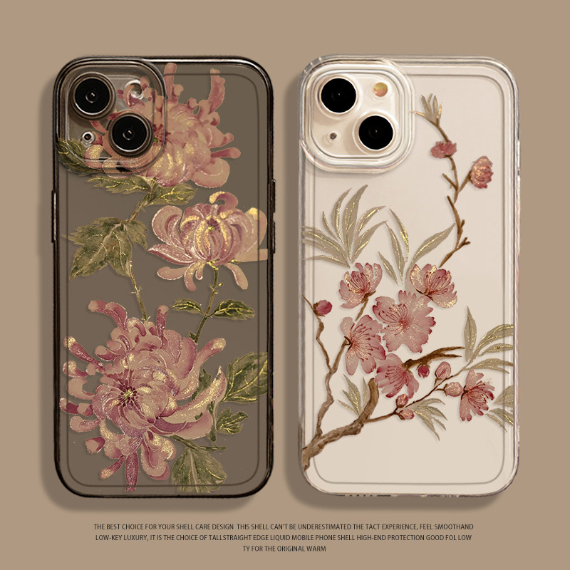 全系苹果手机透明国风创意